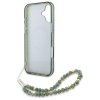 Guess GUHMP16SHCPOFPA iPhone 16 6.1 zielony/green hardcase IML Flowers Allover Electro With Pearl Strap MagSafe